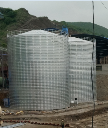 冀州粮食钢板仓的安装全过程不用热焊接